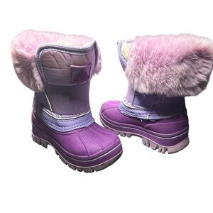 Nova Mountain Little Kid Light Purple Winter Boots Size 6